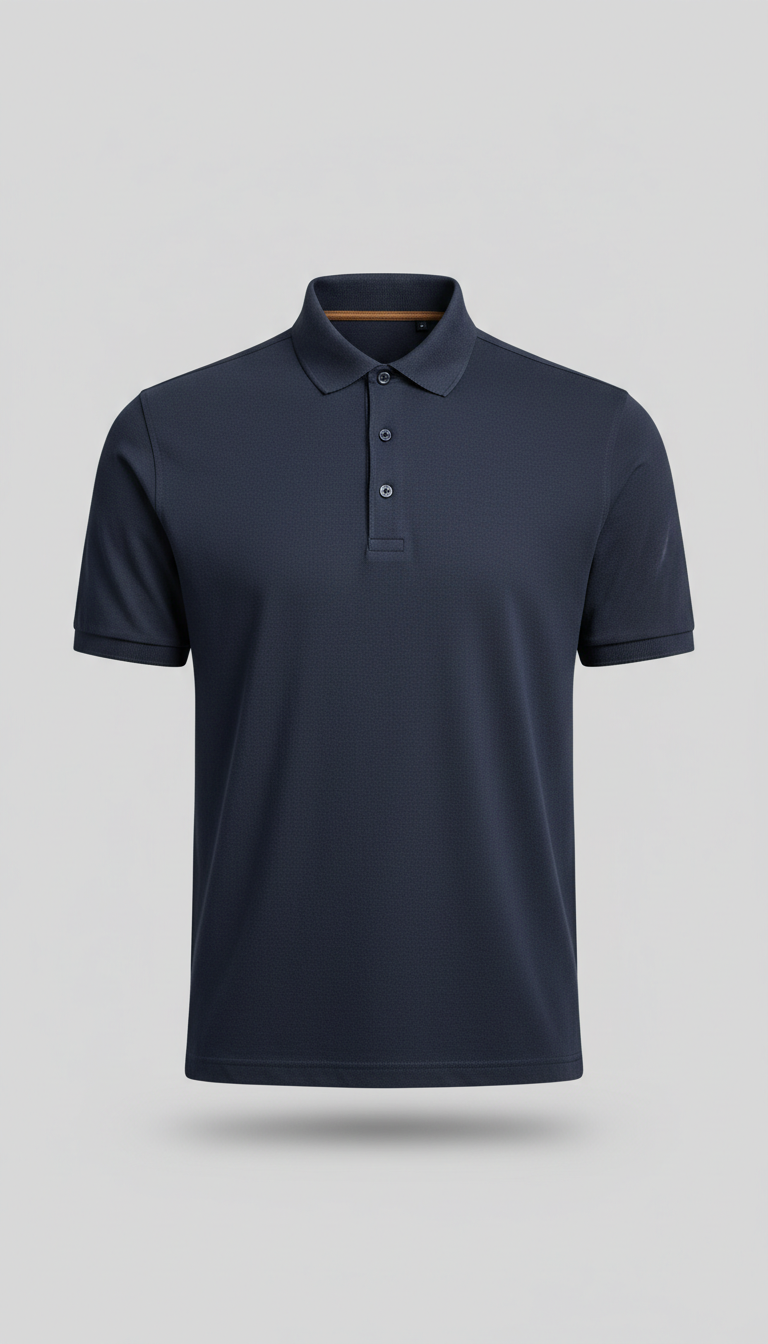 Midnight Navy Cotton Polo
