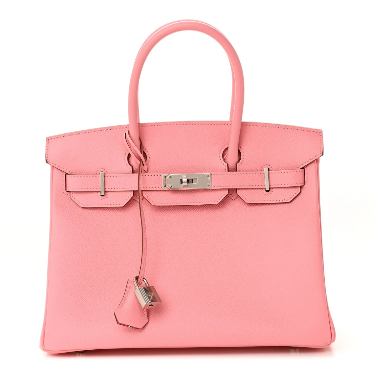 Sloane Pebbled Calfskin Top-Handle Bag in Caramel