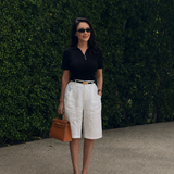 Camille Slim Leather Top Handle Bag
