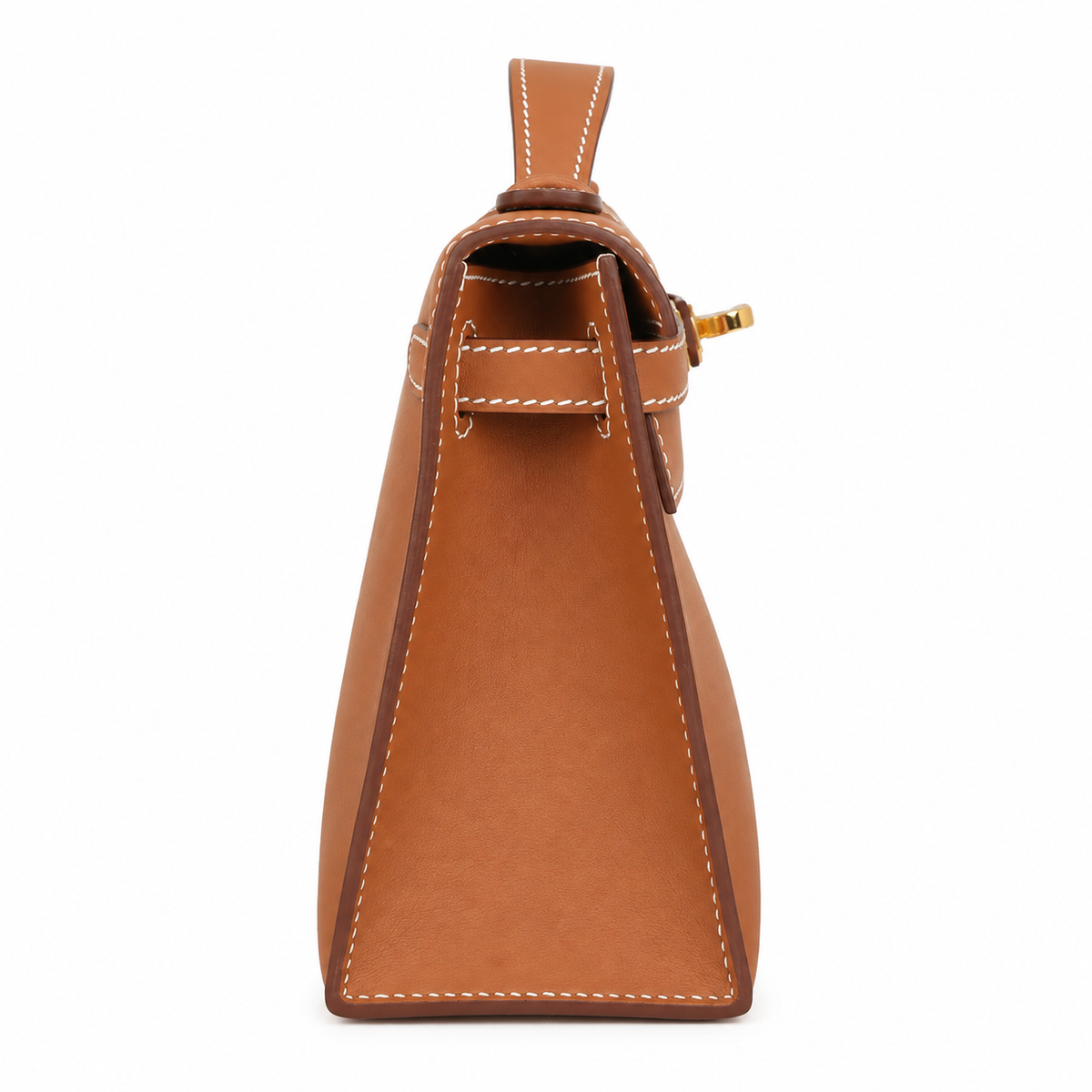 Camille Slim Leather Top Handle Bag