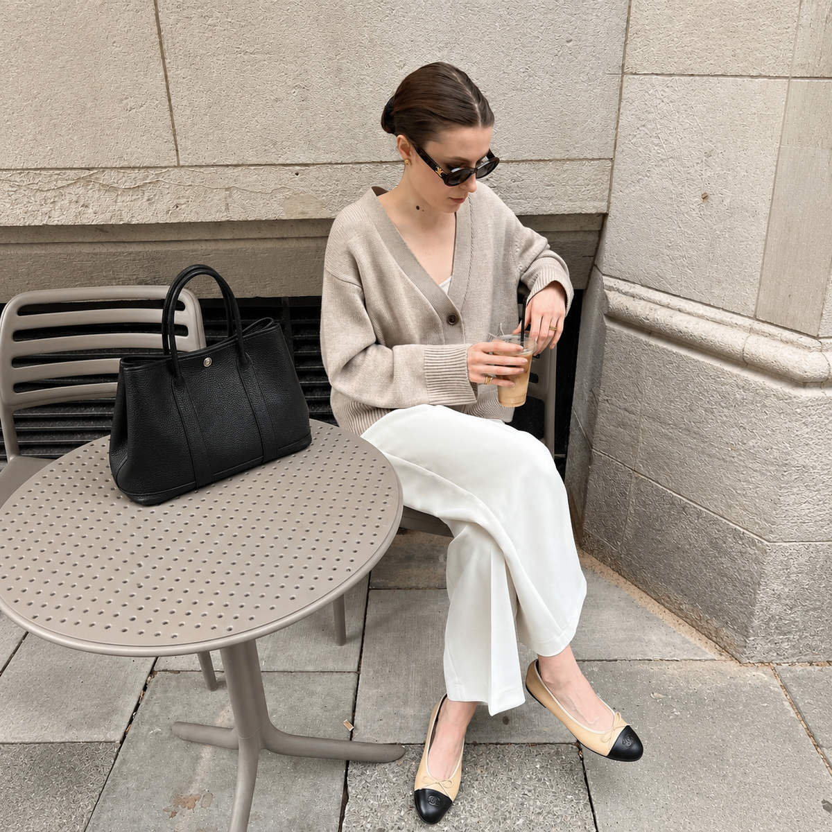 Avery Pebbled Leather Carryall Bag