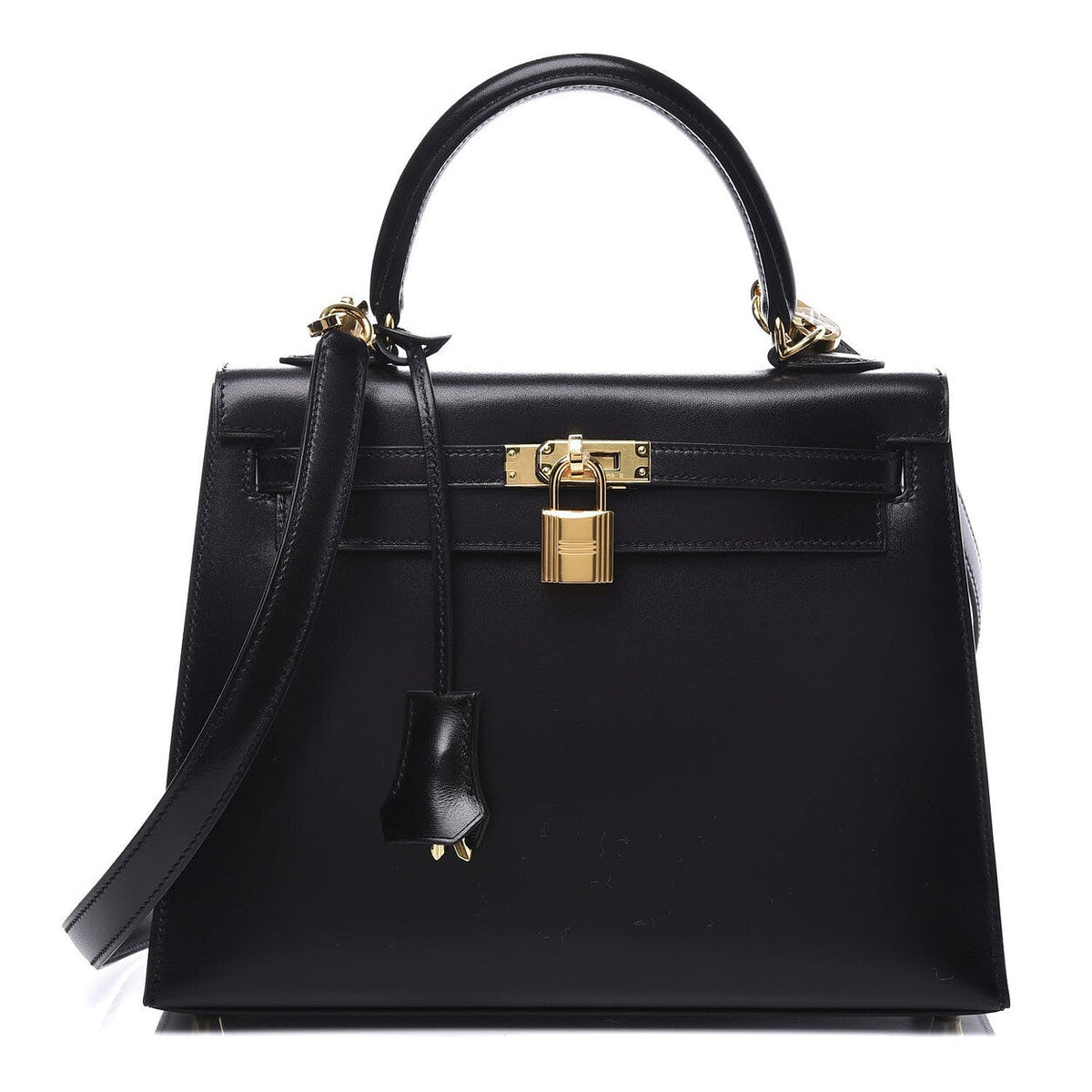Sloane Box Leather Top Handle Bag