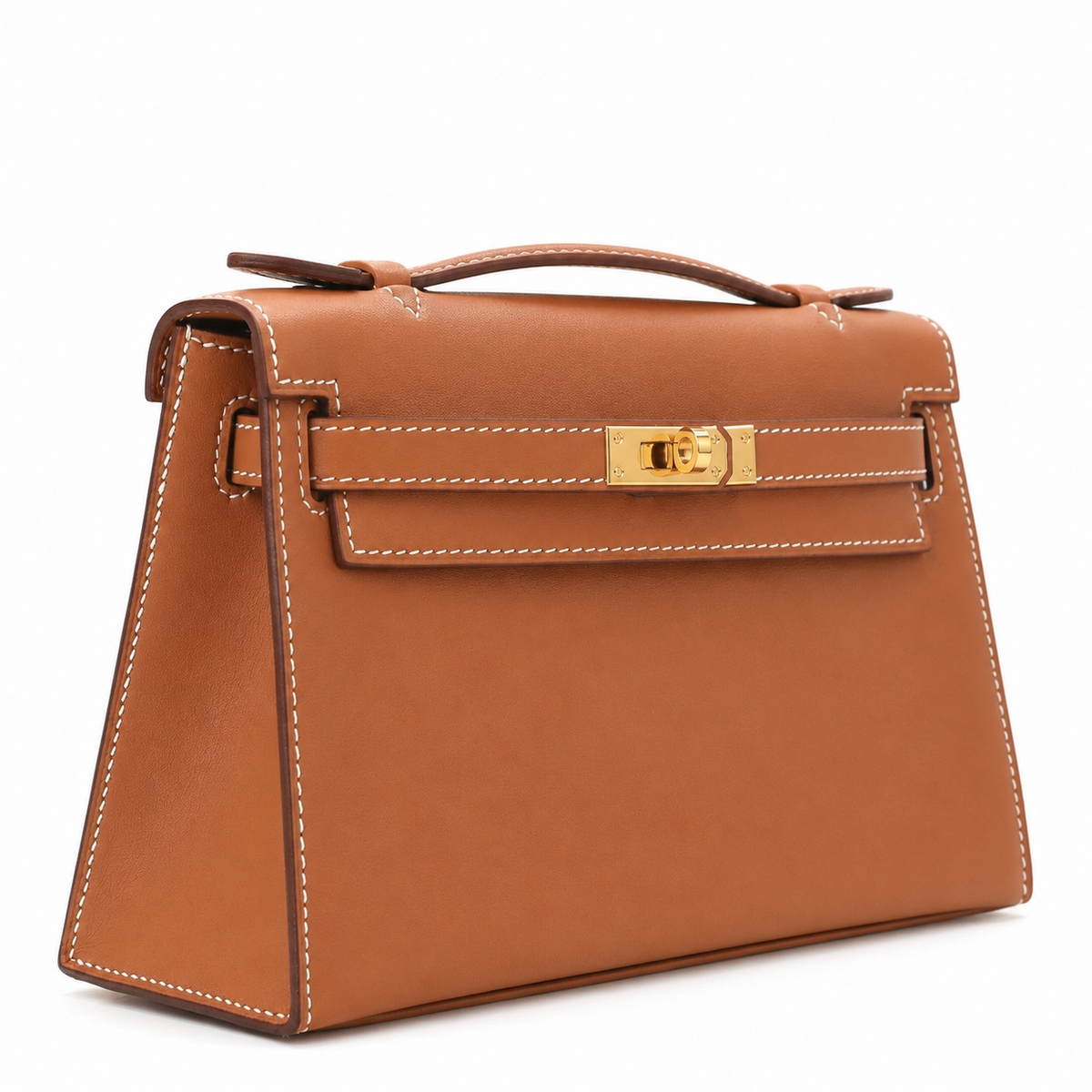 Camille Slim Leather Top Handle Bag
