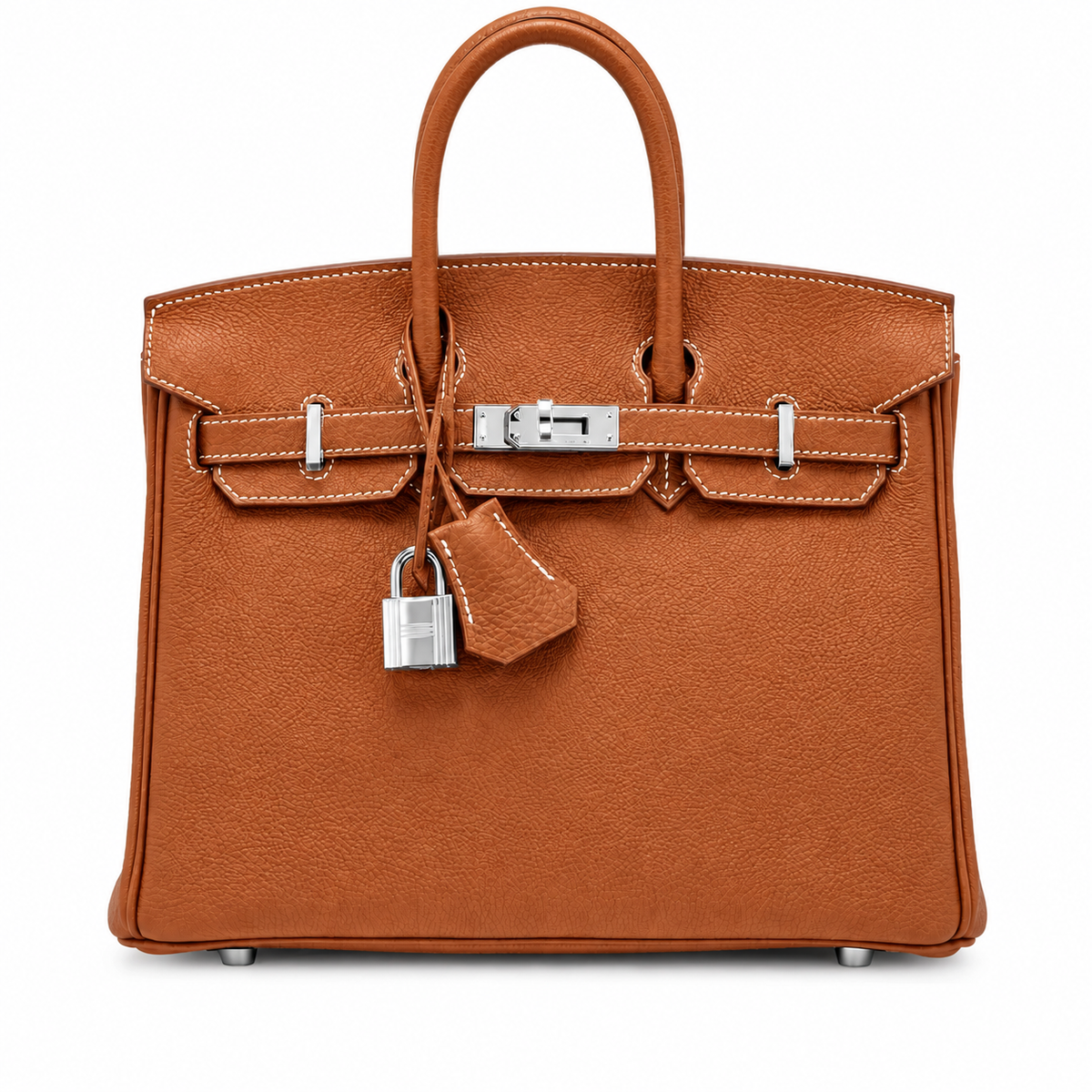Black Structured Leather Tote