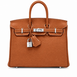 Sloane Pebbled Calfskin Top-Handle Bag in Taupe