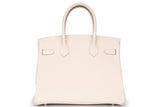 Ivory Structured Leather Tote