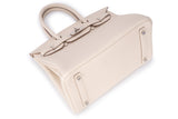 Ivory Structured Leather Tote