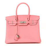 Soft Pink Structured Tote