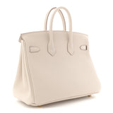 Sloane Pebbled Calfskin Top-Handle Bag in Ivory