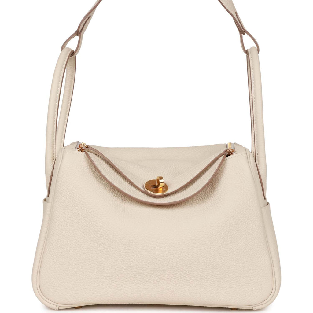 Maren Pebbled Leather Shoulder Bag in Ivory