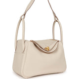 Maren Pebbled Leather Shoulder Bag in Ivory