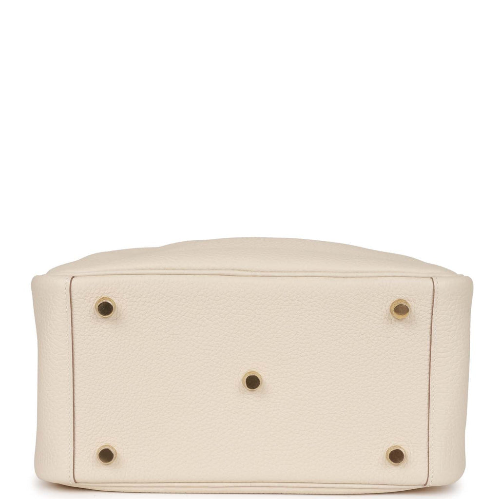 Maren Pebbled Leather Shoulder Bag in Ivory