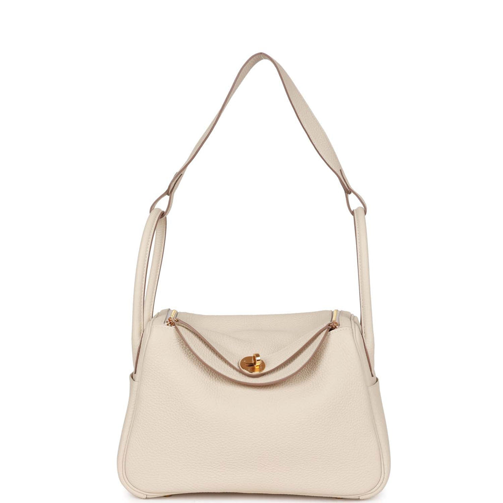 Maren Pebbled Leather Shoulder Bag in Ivory