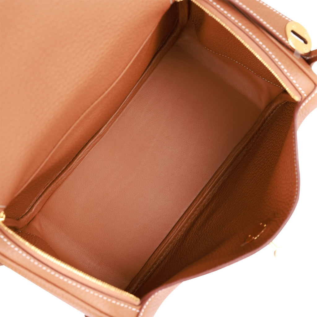 Maren Pebbled Leather Shoulder Bag in Caramel