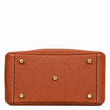 Maren Pebbled Leather Shoulder Bag in Caramel