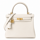 Sloane Box Leather Top Handle Bag
