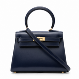 Sloane Box Leather Top Handle Bag