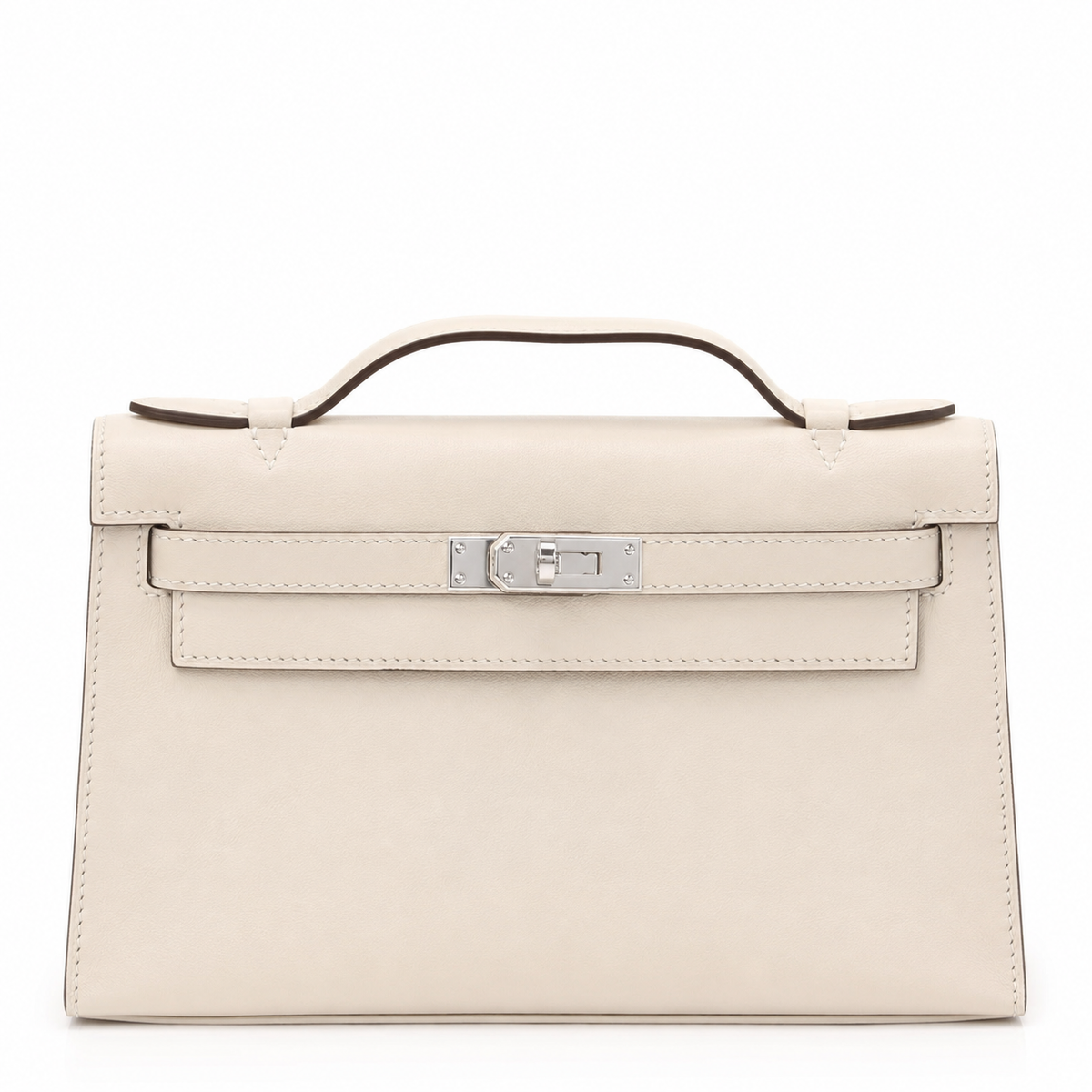Camille Slim Leather Top Handle Bag