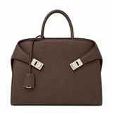 Marlowe Pebbled Leather Satchel Bag