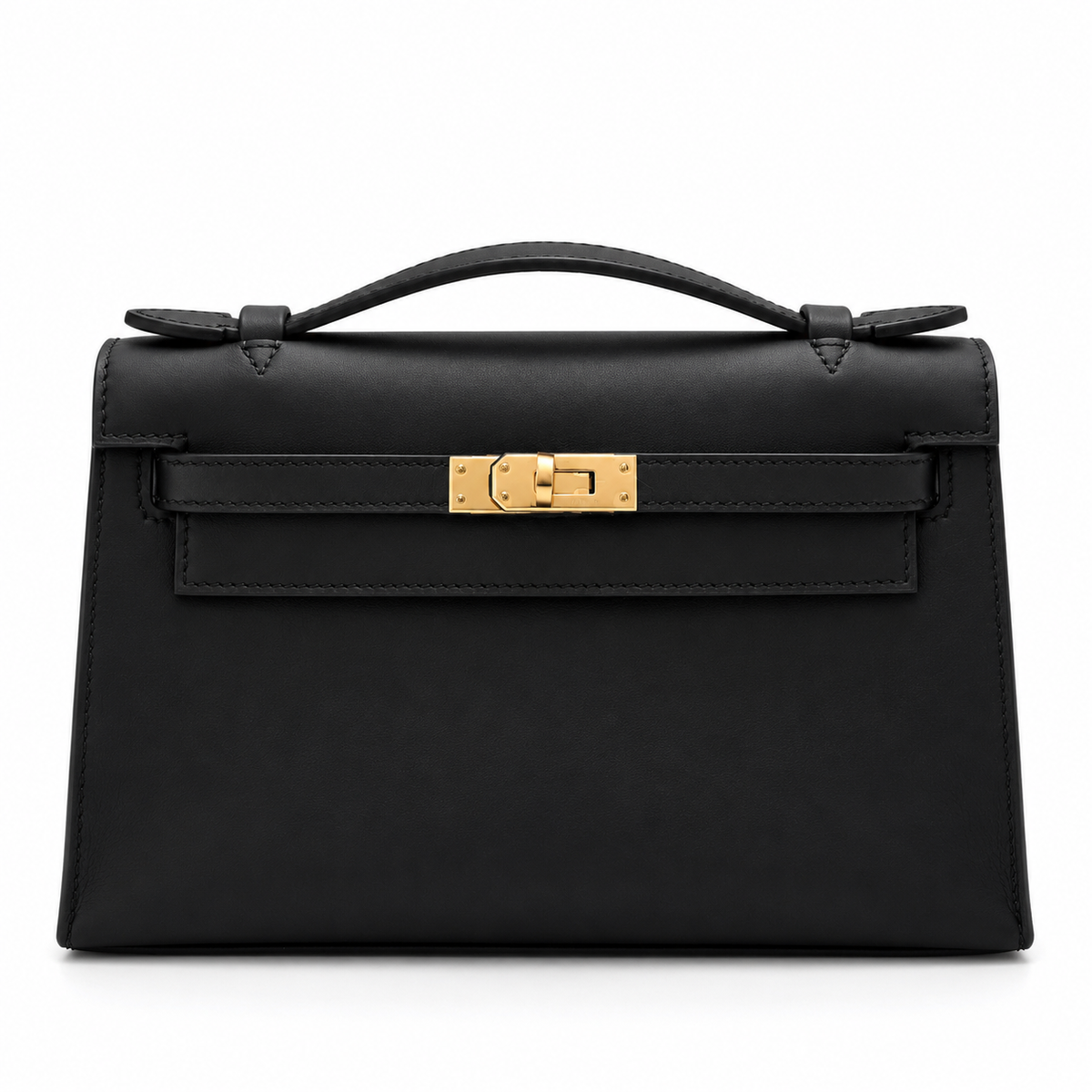 Camille Slim Leather Top Handle Bag