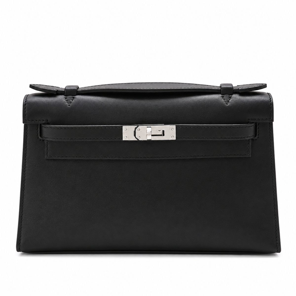 Camille Slim Leather Top Handle Bag