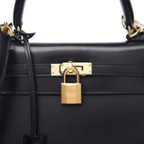 Sloane Box Leather Top Handle Bag