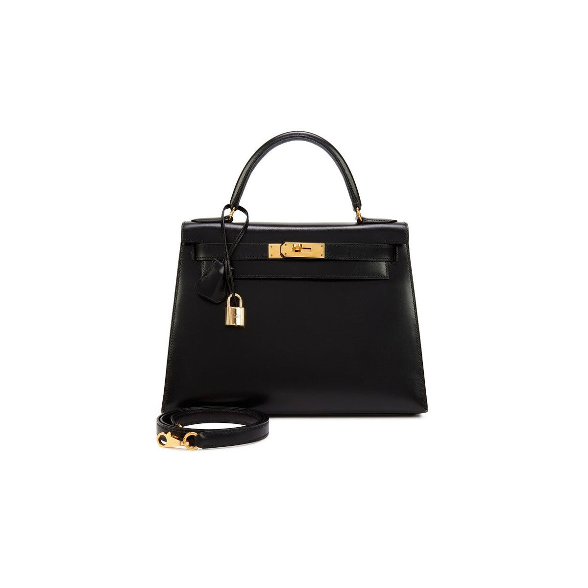 Sloane Box Leather Top Handle Bag