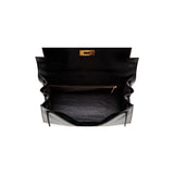 Sloane Box Leather Top Handle Bag