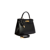 Sloane Box Leather Top Handle Bag
