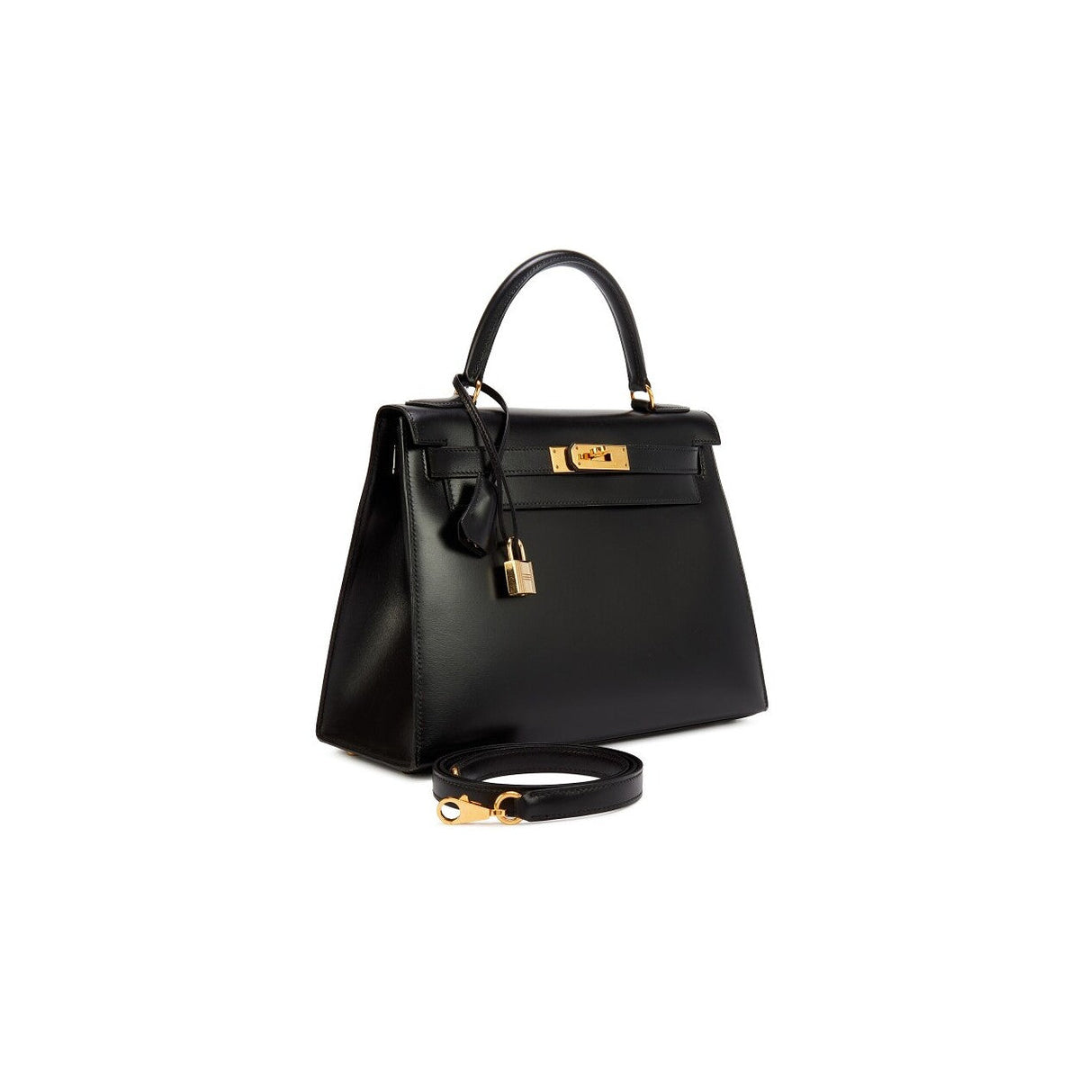 Sloane Box Leather Top Handle Bag