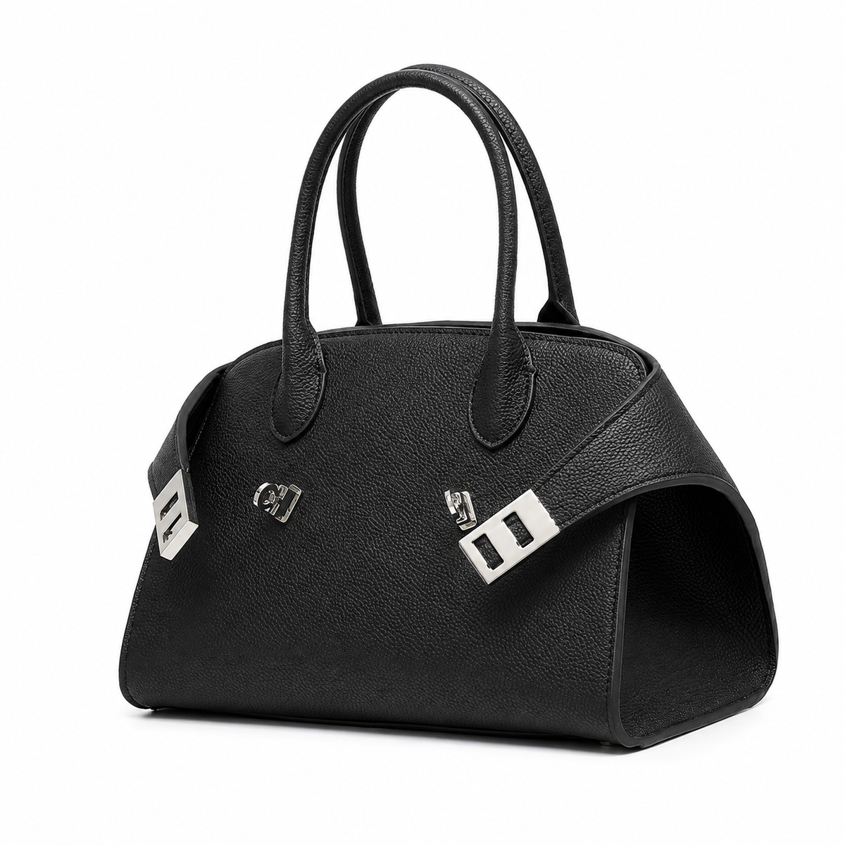 Marlowe Pebbled Leather Satchel Bag