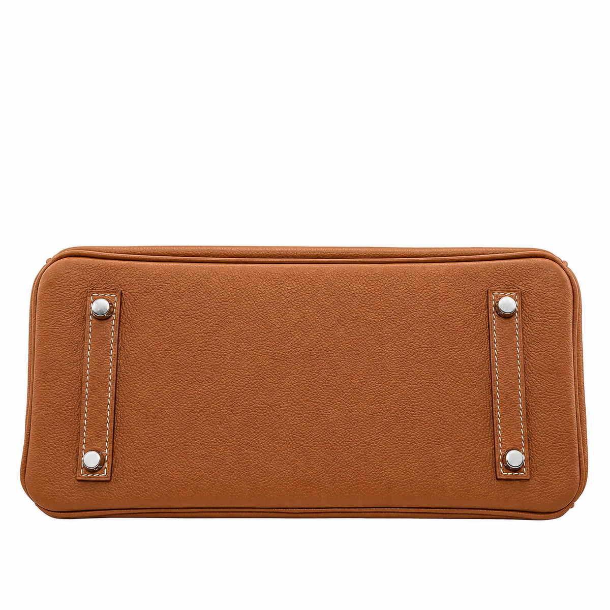 Aveline Pebbled Cowhide East-West Top-Handle Bag in Caramel