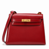 Sloane Box Leather Top Handle Bag